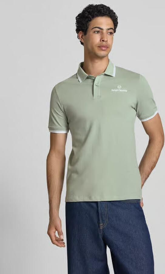 Sergio Tacchini slim fit poloshirt met gestikt logo model 'Reed' - Foto 3