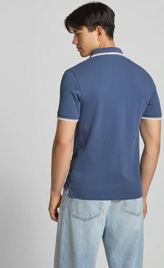 Sergio Tacchini slim fit poloshirt met gestikt logo model 'Reed' - Foto 3