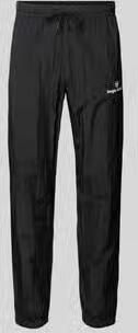 Sergio Tacchini Straight fit stoffen broek met logo-stitching model 'Nayla'