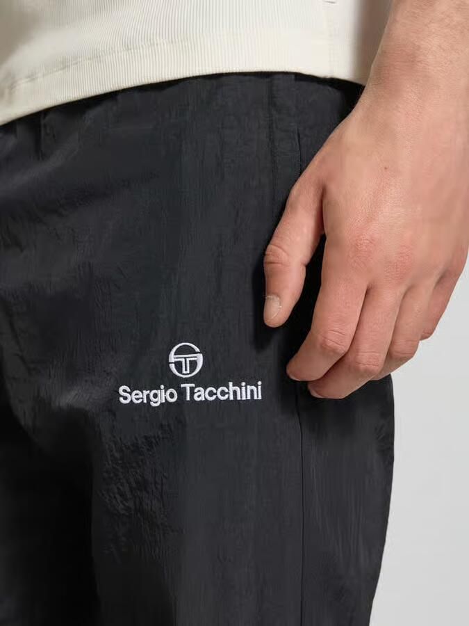 Sergio Tacchini Straight fit stoffen broek met logo-stitching model 'Nayla' - Foto 2