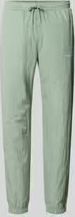 Sergio Tacchini Straight fit stoffen broek met logo-stitching model 'Nayla'