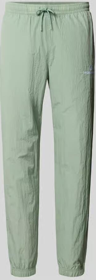 Sergio Tacchini Straight fit stoffen broek met logo-stitching model 'Nayla' - Foto 2