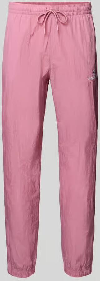 Sergio Tacchini Straight fit stoffen broek met logo-stitching model 'Nayla' - Foto 2