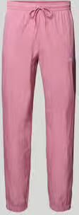Sergio Tacchini Straight fit stoffen broek met logo-stitching model 'Nayla'