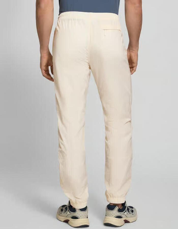Sergio Tacchini Straight fit stoffen broek met logo-stitching model 'Nayla' - Foto 2