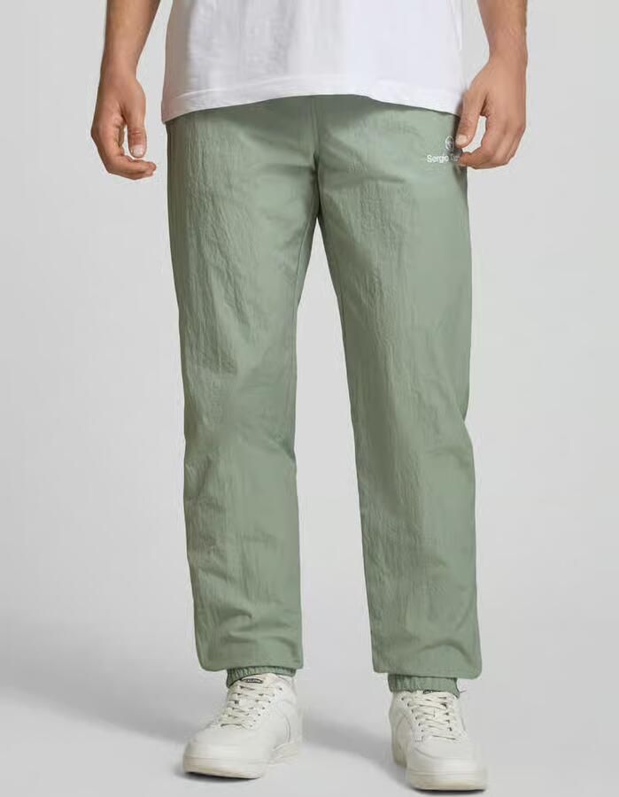 Sergio Tacchini Straight fit stoffen broek met logo-stitching model 'Nayla' - Foto 3