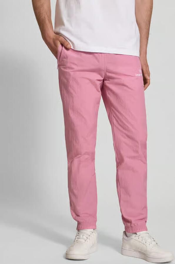 Sergio Tacchini Straight fit stoffen broek met logo-stitching model 'Nayla' - Foto 2