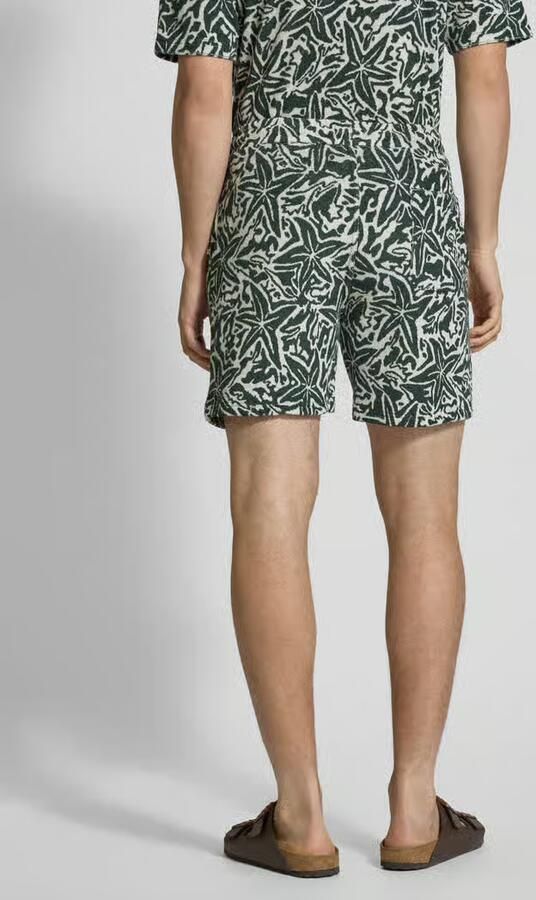Shiwi Korte regular fit broek met tunnelkoord model 'Tony'