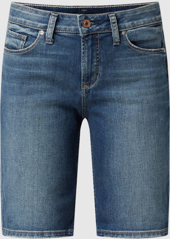 Silver Jeans Curvy fit mid waist jeansbermuda met stretch model 'Suki' REPREVE