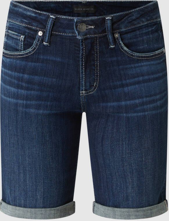 Silver Jeans Jeansbermuda met stretch model 'Suki'
