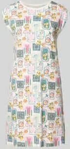 SKINY Nachtjapon van modalmix in all-over look