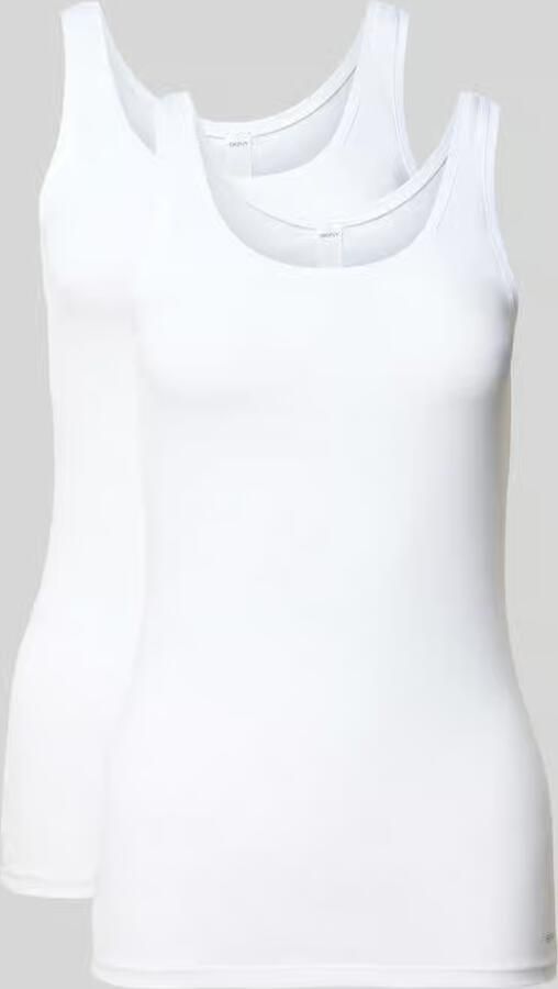 SKINY Slim fit tanktop van katoenmix