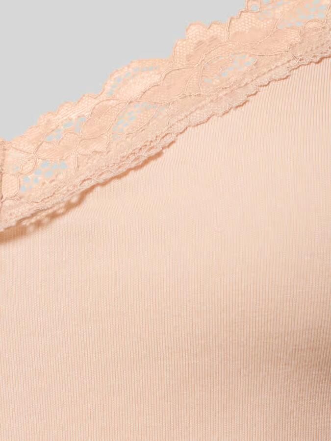 SKINY slim fit top met kant