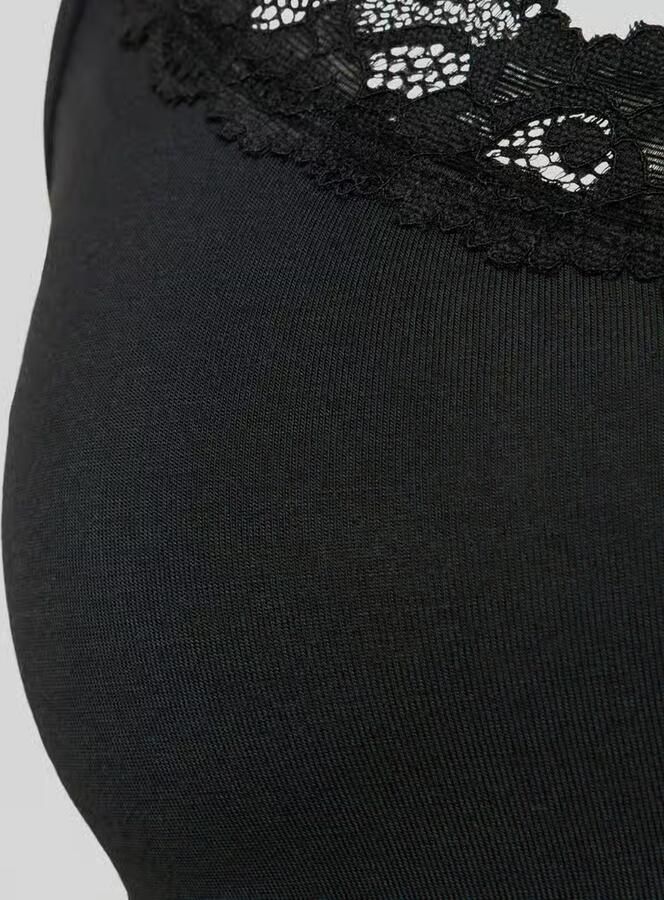 SKINY slim fit top met kant