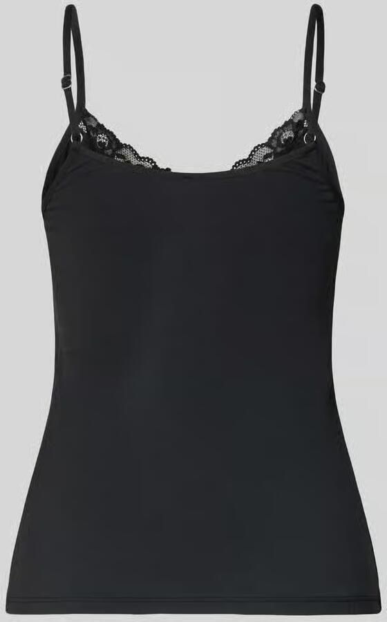 SKINY slim fit top met kant