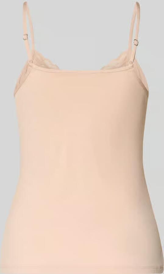 SKINY slim fit top met kant