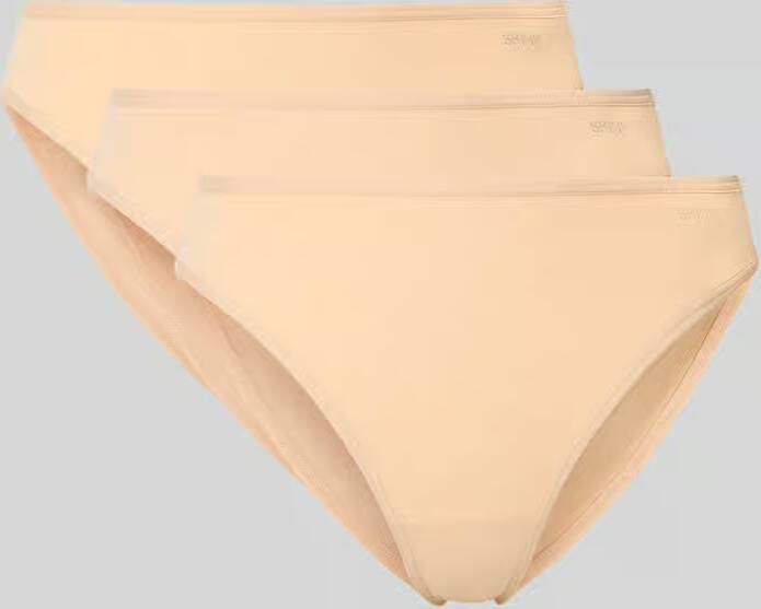 SKINY Slips van katoenmix met logoprint in set van 3