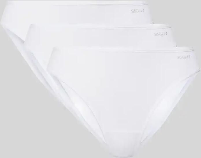 SKINY Slips van katoenmix met logoprint in set van 3