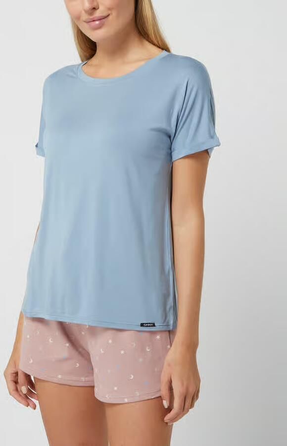 SKINY T-shirt van een mix van viscose en elastaan model 'Every Night In' - Foto 3