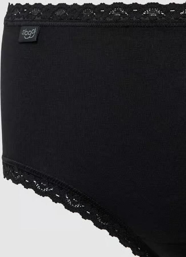 Sloggi Midislip 24 7 Cotton Lace met delicaat kant katoenmix. ondoorzichtig heupmodel (3 stuks) - Foto 8