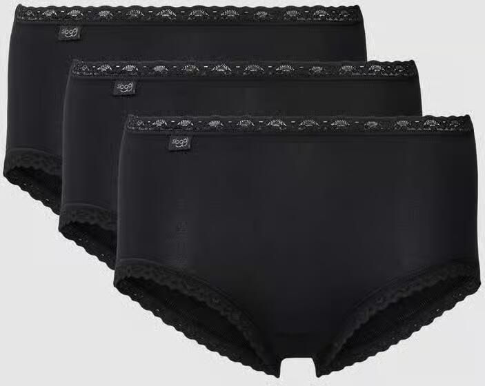 Sloggi Midislip 24 7 Cotton Lace met delicaat kant katoenmix. ondoorzichtig heupmodel (3 stuks) - Foto 7