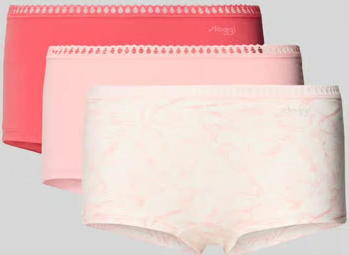 Sloggi slim fit panties met logoprint model 'Go Crush' in set van 3 - Foto 2