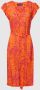SMASHED LEMON Knielange jurk met strikceintuur - Thumbnail 1