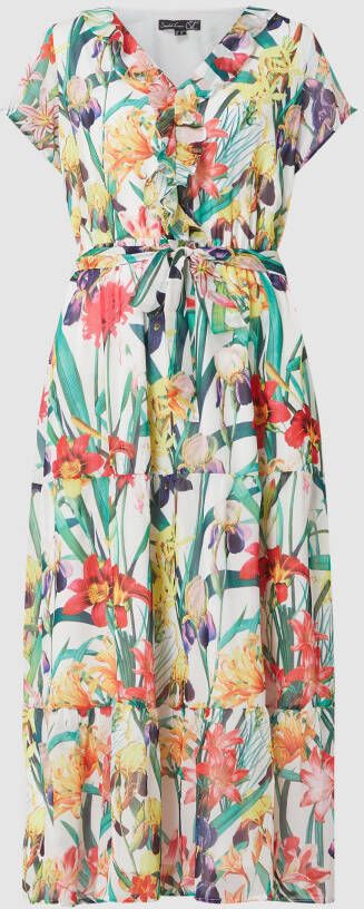 SMASHED LEMON Maxi-jurk met bloemenmotief