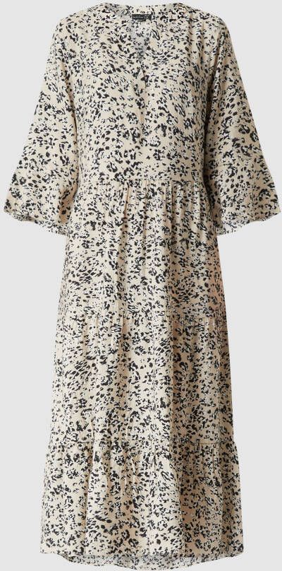 SMASHED LEMON Midi-jurk met dierenprint