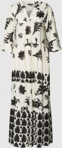 SMASHED LEMON Midi-jurk van viscose met all-over motief