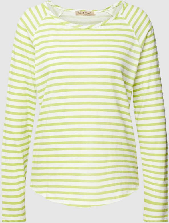 Smith and Soul Shirt met lange mouwen met streepmotief