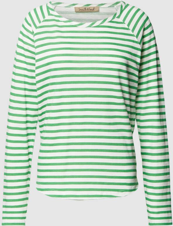 Smith and Soul Shirt met lange mouwen met streepmotief