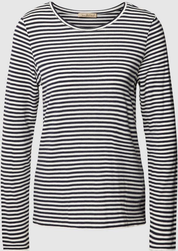 Smith and Soul Shirt met lange mouwen streepmotief en ronde hals