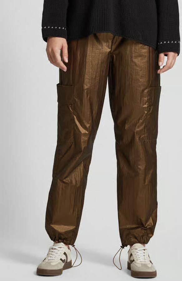 Smith and Soul Baggy fit cargobroek met elastische band - Foto 3