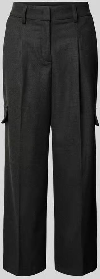 Smith and Soul Baggy fit stoffen broek met persplooien - Foto 2