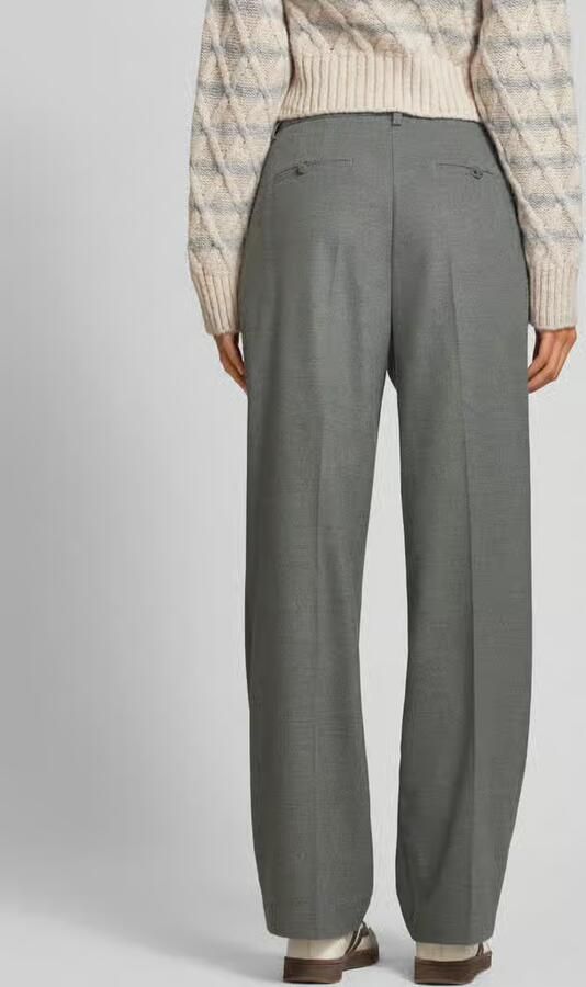 Smith and Soul Baggy fit stoffen broek met persplooien - Foto 3
