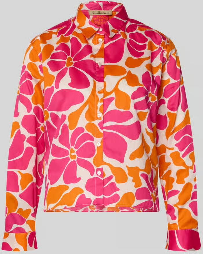 Smith and Soul blouse met knoopsluiting en overhemdkraag - Foto 2