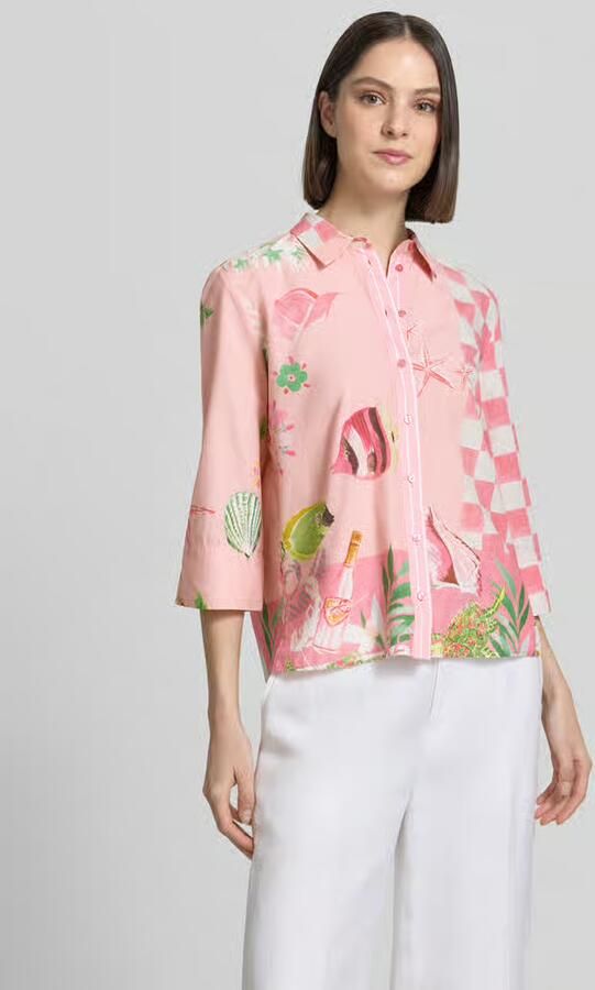 Smith and Soul Blouse van viscosemix met knoopsluiting model 'Crazy Shirt' - Foto 2