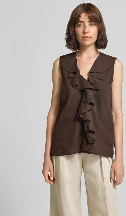 Smith and Soul Blousetop met v-hals en volants - Foto 2