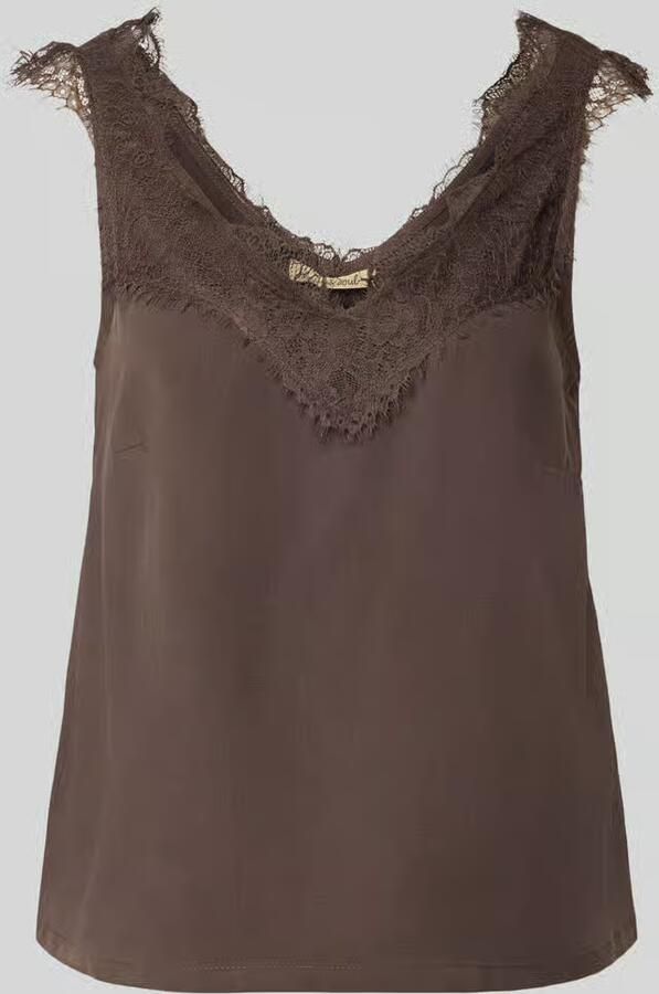 Smith and Soul Blousetop van lyocell met kant - Foto 2