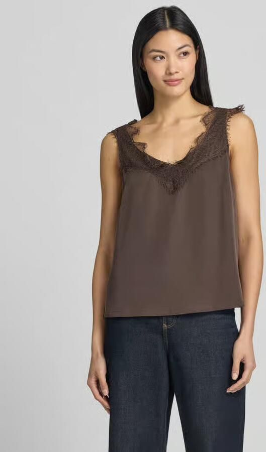 Smith and Soul Blousetop van lyocell met kant - Foto 2