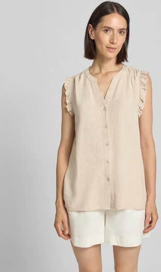 Smith and Soul Blousetop van viscosemix met V-hals - Foto 2