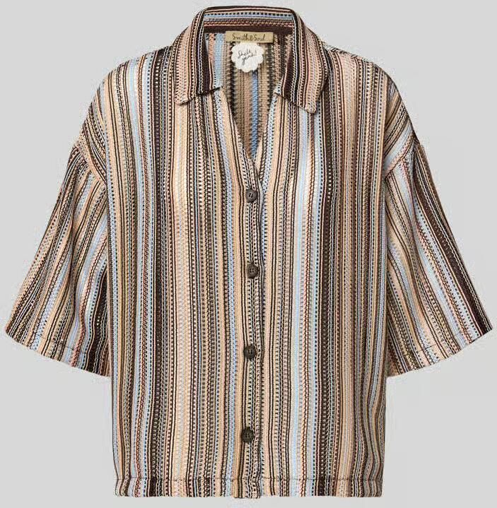 Smith and Soul boxy fit blouse met V-hals - Foto 2