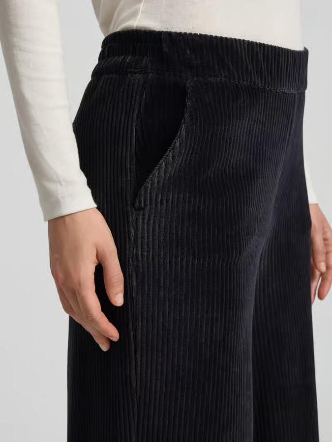 Smith and Soul Corduroy broek met steekzakken en elastische band