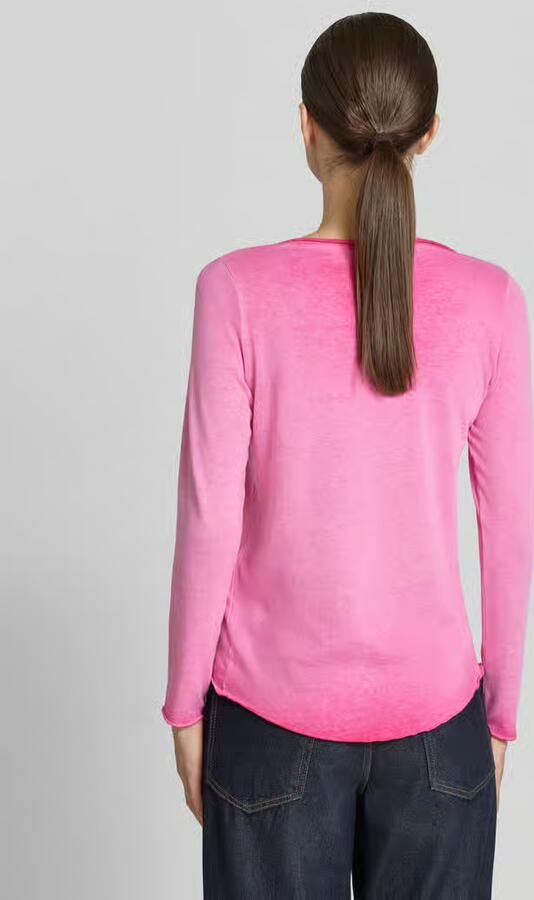 Smith and Soul Gebreid shirt met labeldetail en geschulpte zoom - Foto 2