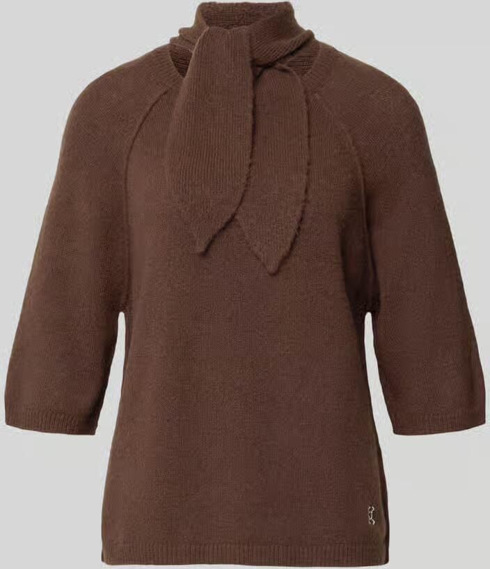 Smith and Soul Gebreid shirt met sjaal en ronde hals