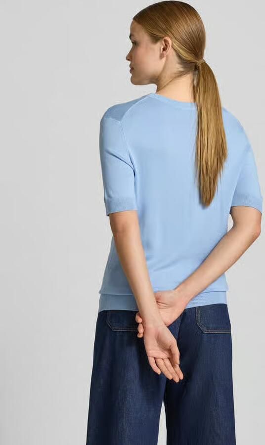 Smith and Soul Gebreid shirt van viscosemix met ronde hals - Foto 2
