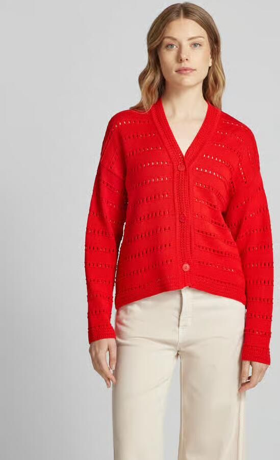 Smith and Soul Gebreide cardigan met ajourpatroon - Foto 2