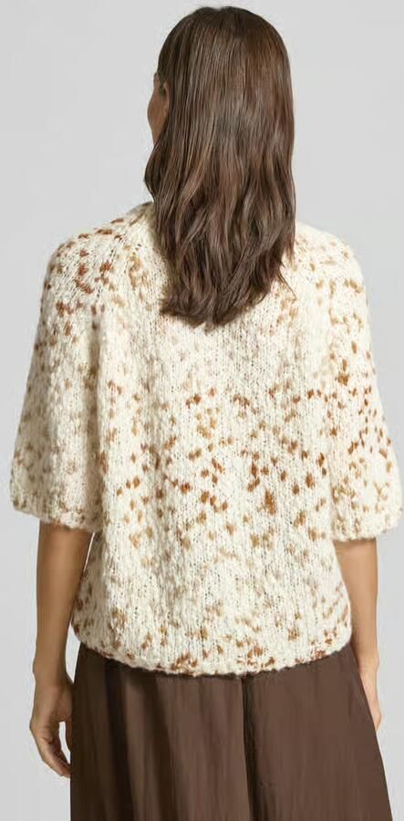 Smith and Soul Gebreide pullover met ronde hals en 1 2-mouwen