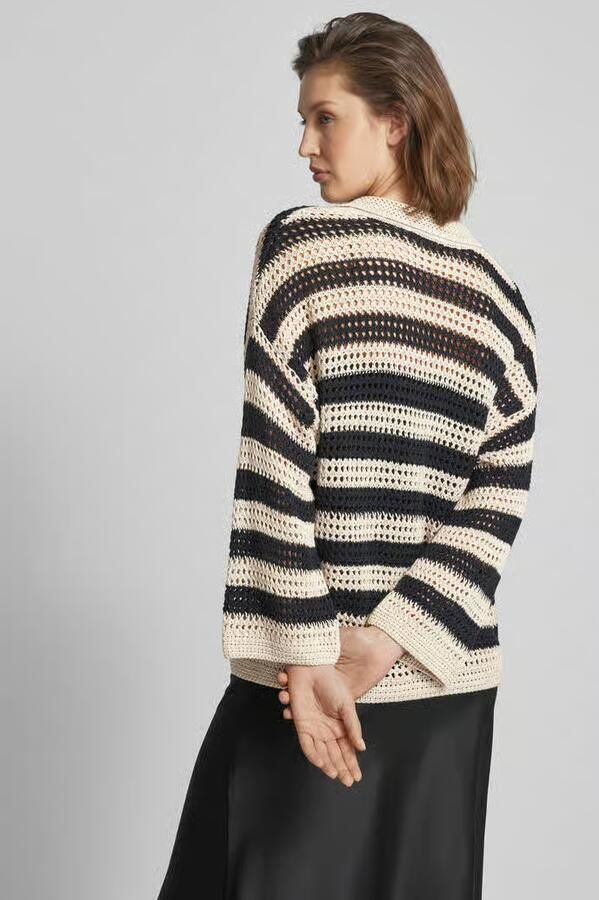 Smith and Soul Gebreide pullover met streepmotief